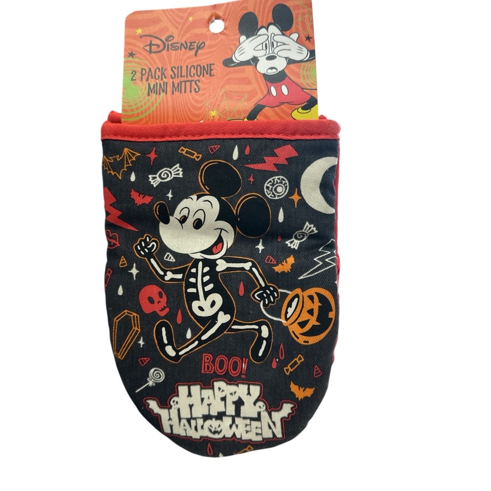 Disney Halloween Mickey Mouse Mini Mitts - Black and Red